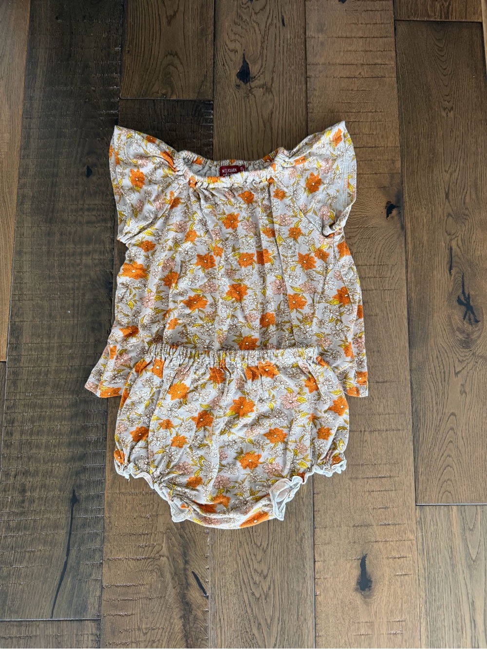 Milkbarn Floral Two-Piece Bamboo Set – Size 12-18 Months